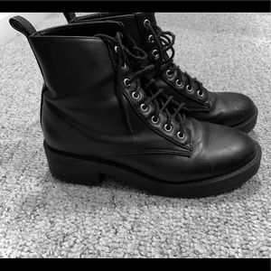 Women’s Black Combat Boots